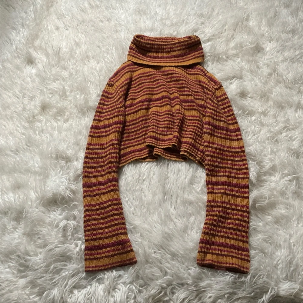 Urban Outfitters Mackenna Striped Turtleneck Sweater - Picture 2 of 5